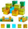 Kid Odyssey Magnetische Bausteine, Build Mine Magnete Welt World Set, Magnetisches Spielzeug für Kinder, Magnetbausteine Konstruktionsspielzeug Montessori Spielzeug ab 3 Jahre