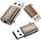 MOSWAG USB auf 3,5 mm Klinke Audio Adapter, Zink Legierung Externe USB Soundkarte auf 3,5 mm Aux Stereo Konverter Adapter, kompatibel mit Kopfhörer, PC, Laptop, Linux, Desktop, PS4 und andere Geräte