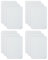 12 PCS Iron On Patches for Clothing 100% Cotton White Repair DIY Patch Inside & Outside Fabric Iron-on Patches Repair Decorating Kit for Pants Dress Shirts Coats Size 3 by 4-1/4 (7.5 cm x 10.5 cm)