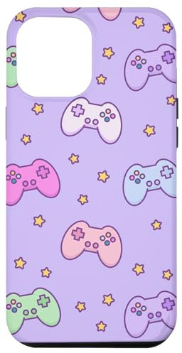 Coque pour iPhone 15 Pro Max Joysticks colorés et étoiles de dessin animé