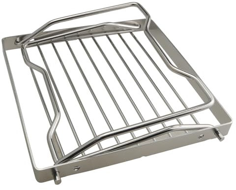 ZCZQC Grille-pain pliable portable en acier inoxydable pour l'extérieur, la randonnée, le camping, la pêche, le pique-nique