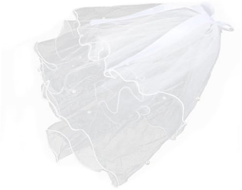 TINEASUR 1stück Hochzeits Schleier Mit Schleife Zweilagig Romantisches Brautaccessoire Für Frauen Für Hochzeit Junggesellinnenabschied Festlichkeiten Und Fotografie