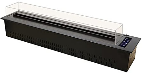 MPOPO Fire Place Electric Fireplace, Smart LCD Touch Screen Recessed And Wall Mounted Fireplaces With Transparent Windshield, Low Noise, Realistic Flame Farmhouse Fireplace(70 cm)