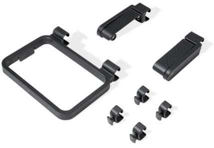 Weber Kit Organizer per lavori/Accessori a Scatto per Guide Laterali su tavoli da Lavoro, Lavabile in lavastoviglie, Include Porta Rotolo da Cucina, Porta Sacchetto della Spazzatura e 4 Ganci per