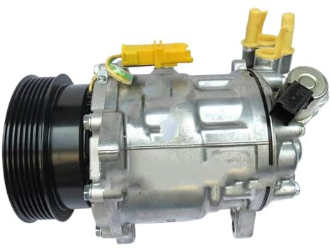 Compresseur AC Compresseur declimatisation voiture Compresseur de climatisation automatique 7C16 adapté pour Peugeot 607 407 pour Citroën C5 3.0 C6 3.0 6453PQ 9656572180 Compresseur de système de clim