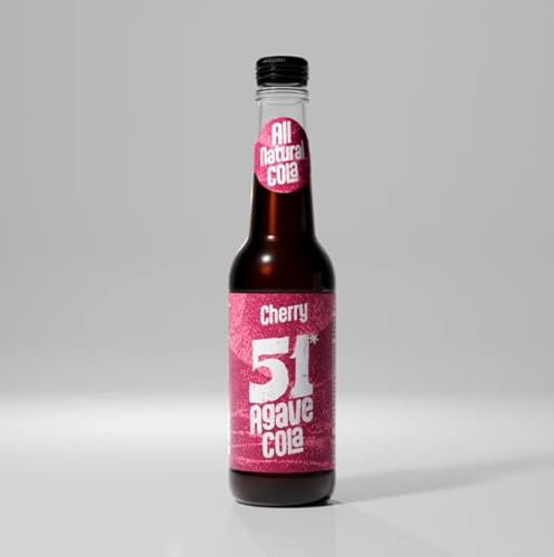 51 Agave Cola | Different Flavours | ORIGINAL-CHERRY-SPICED-TROPICAL | Naturally Sweetened | Gluten-Free | 12 PACK by LuckyBoy SAKA (12 x 275ml, CHERRY)