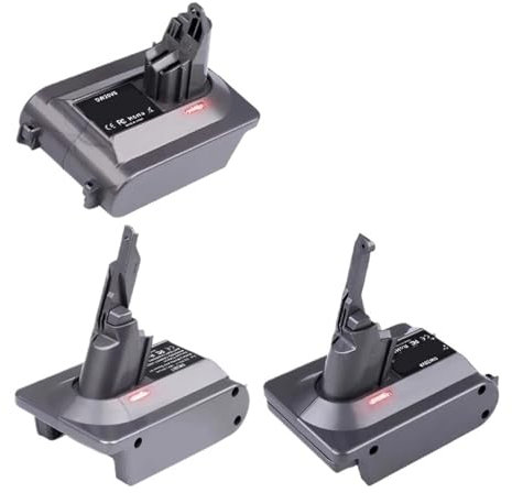 Battery Adapter Convert,Compatible for Dewalt,18V 20V Li-ion Battery to,Compatible for Dyson,V6 V7 V8 Battery for Cordless Vacuum Cleaners Use(V7 V8)