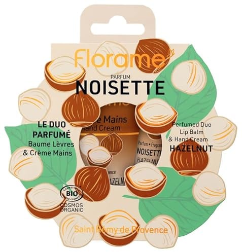 Florame Le Duo Duftende Haselnuss Lippenbalsam 15 ml + Handcreme 30 ml Bio