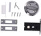 FIXOSHEE 1Ensemble Serrure de Porte Acier Inoxydable Verrouillage Externe sans Clé Serrure Mécanique Invisible pour Portes de Utilisation Intérieure Extérieure