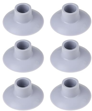 LT Easiyl 6 Stücke 1 Gummi Markisenstangen Saugnäpfe 25x75mm für Caravan Trampolin Grau