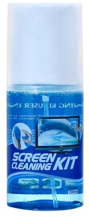 Kit De Spray De Limpieza De Pantalla - Solución De Limpieza De Pantalla De 200 Ml con Tela De Microfibra, Líquido De Portátil, Toallita De Monitor De Televisión | Extracción De Polvo Sin Mancha