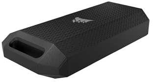 CORSAIR EX400U SURVIVOR 1 To USB4 SSD Externe – Jusqu’à 4 000 Mo/s en Lecture, 3 600 Mo/s en Écriture, Stockage NVMe IP55 robuste, USB4/Thunderbolt 4, Rétrocompatible – Plug-and-Play PC/iOS/Mac – Noir
