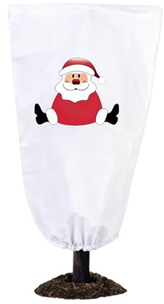para plantas antiheladas – Manta transpirable para invierno, barrera de nieve y heladas, diseño de Navidad, protege árboles, rosas, arbustos, arbustos, verduras y césped, jardín y