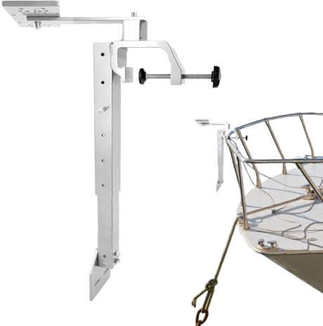Angelwandlerarm – 65,6 cm Teleskopstange, elektronischer Display-Ständer, robuste Klemme, Edelstahl, Outdoor, Angeln, See, Fluss, Meer, Navigationssystem, Monitor-Rack, Hardware-Getriebe-Setup 360