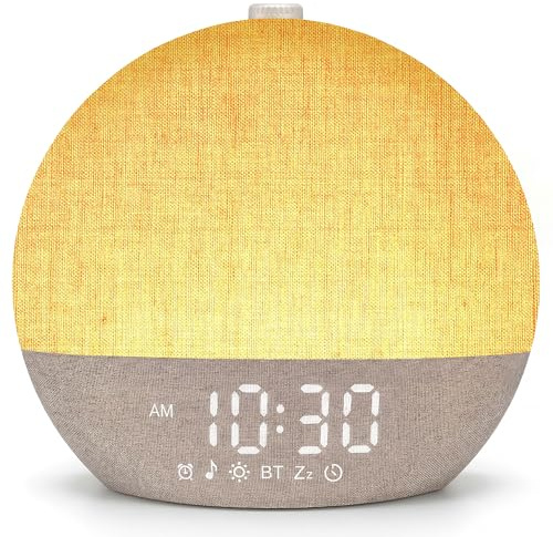 IKHDCYH Despertador Simulación Amanecer 17 Luz 30 Sonidos Asistencia Sueño