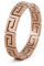 Akitsune Argius Ring | Eleganter Damen Ring mit Griechischen Ornament Muster | Design-Ring für Frauen und Herren Edelstahl Filigran Mäander - Rosegold - US 7
