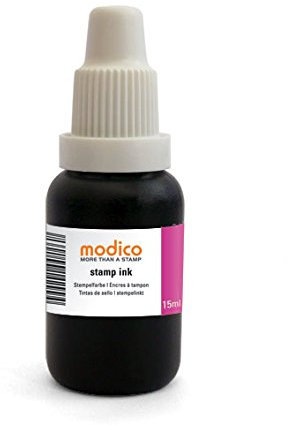 Modico Stempelfarbe Nachfüllfarbe 15ml, Farbe Pink