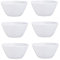 Arcopal White Pearl 6-Piece 7 Round Cereal Dessert Bowls (Set of 6) Microwave Safe Dishwasher Safe