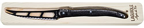 Laguiole Style de Vie Coltello da formaggio Premium Line, nero, Stonewash, per formaggi molli