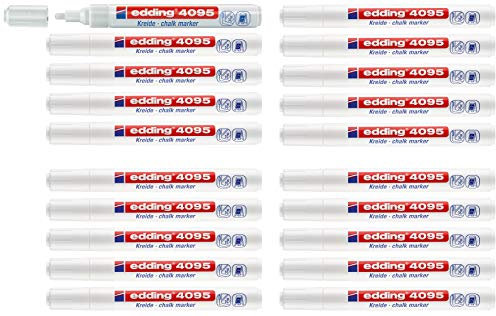 edding 4095 Kreidemarker, 2-3 mm, weiß (20)