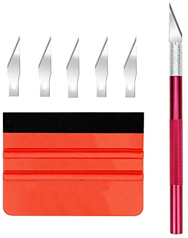 Ewrap Car Wrap Vinyl Tools Window Tint Film Kit Includes Felt Edge Squeegee and Trim Tool, for Adhesive Vinyl, Window Film, Glass Decals, Contact Paper, Craft Work