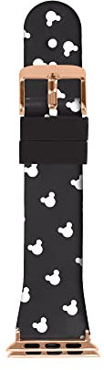 Mickey Mouse Schwarzes bedrucktes Uhrenarmband für Apple Watch HP5160 MK9073