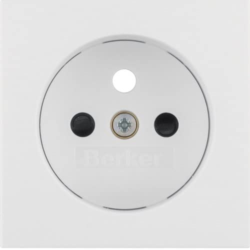B.3/B.7 Frontplatte Buchse mit/u Blenden weiß 3965761909 Hager Polo 4011334456803