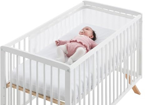 COOL · DREAMS Atmungsaktives Netzgewebe Oxygen© für Babybett, 60 x 120 cm, mit 100 % atmungsaktivem Stoff (ohne Füllung), verhindert Erstickungsgefahr. Lovely Bear CoolDreams