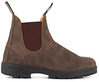 Blundstone Stivaletti Chelsea unisex per adulti, in pelle, serie classica, Marrone rustico., 42 EU