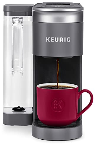 Keurig K-Supreme SMART Single Serve Coffee Maker With Wifi Compatibility, 4 Brew Sizes, And 66oz Removable Reservoir, Compatible with Alexa, Gray