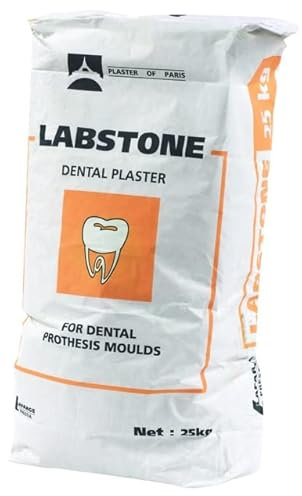 Siniat Prestia Labstone Plaster, Type 3 Dental Stone Hard Plaster, 25kg, Yellow / Buff