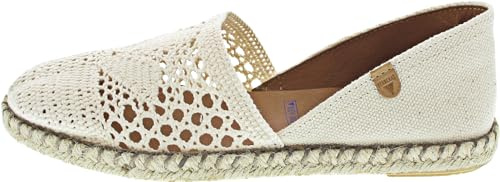 VERBENAS Carmen Gehäkelte beige Espadrilles | Espadrilles, Beige, Schlupfschuh, Damen, Schuhe