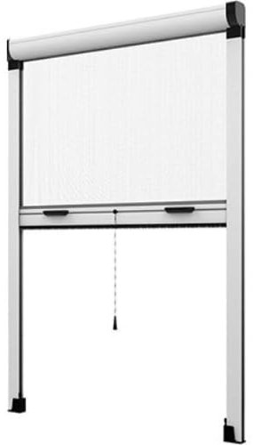 ZANZARIERA A RULLO FINESTRA VERTICALE 100X170CM, COLORE BIANCO