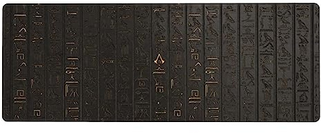 Großes Gummi-Tastatur-Pad, antikes ägyptisches Hieroglyphen-Keyboard, 30 x 80 cm, Mauspad, Schreibtischunterlage, Laptop-Schreibtischunterlage, Büro und Zuhause.
