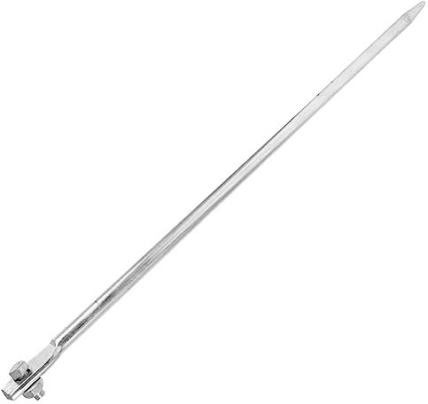 Angoily Ground Rod Grounding Ground Soil Probe Rod Steel Earth Rod Pin Ground Probe Rod Electrical Earthing Rod Iron Silver