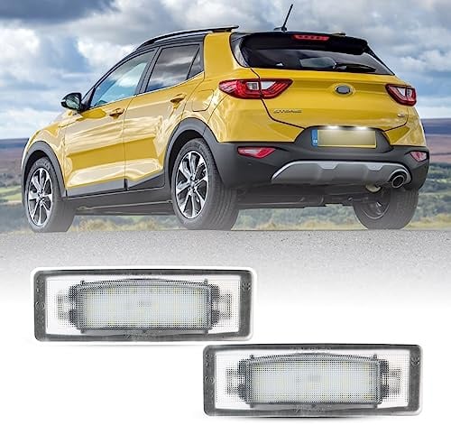 njssjd 2pcs Led Kennzeichenbeleuchtung Kompatibel mit Kia Stonic 2017-up, Kia e-Soul Soul EV 2019- Kennzeichenbeleuchtung Registrationslampe