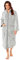 Daisy Dreamer Women's Fleece Zip Through Robe Dressing Gown Housecoat Bathrobe Plush Robes, Large