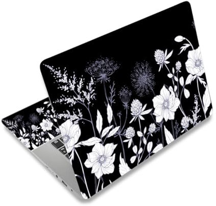 Adesivo in vinile per computer portatile da 12, 13, 13,3, 14, 15, 15,4, 15,4, 15,6, in vinile, protezione artistica per notebook (2 protezioni per polso incluse), impermeabile, rimovibile,