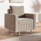 MOTIVENA Leo Sofa Sessel Wohnzimmer Modern, Ohrensessel, Loungesessel Wohnzimmer, Clubsessel, Couch Sessel, Polstersessel, Sofa Chair, Einzelsofa, Bonellfederkern (H4), Sessel Samt Beige