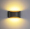 yovurond Dimmbar Wandlampe LED, 16W Weiß Aluminum Modern LED Wandleuchte Innen Licht Up Down Wandlicht für Badezimmer, Wohnzimmer, Schlafzimmer, Flur (Schwarz, Warmweiß)
