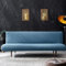 Hixingo Sofa Überzug Ohne Armlehnen, Anti-Rutsch Armloser Sofabezug Kleines Gitter Couch Überzug, Elastischer Sofabettbezug (1 Sitzer,Blau)