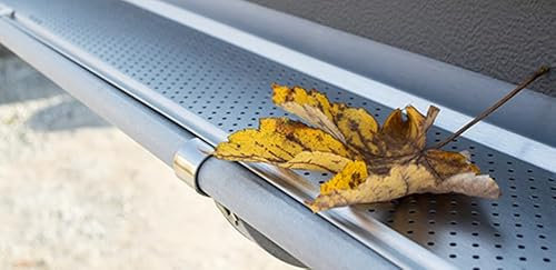 Zambelli Gutter Stark Laubschutzgitter 2 m lang Dachrinnenschutz inkl. Halter (333/2000)