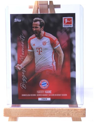Harry Kane Bayern große Momente 27.04. 24 Topps Bundesliga Fußball Sammelkarte