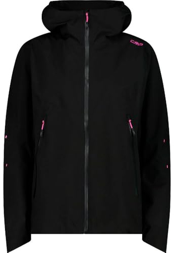 CMP Damen Woman Jacket Fix Hood, Nero, XXL EU