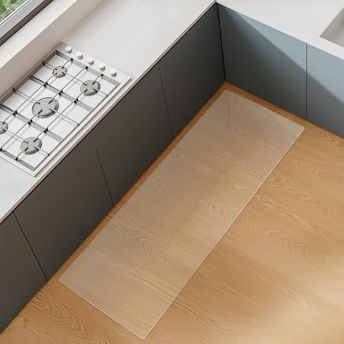 Royhom Clear PVC Floor Protector Mat for Office Chair - 40x120cm Transparent Gaming Chair Mat for Hard Floors - Home Office Use