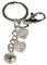 formano Schlüsselanhänger - Herzen 10cm - Silber Metall mit Strass - Geschenkbox - Glitzer Taschenanhänger für Damen - Valentinstag Muttertag Geburtstag
