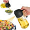 NBBENG 2-in-1 Oil Dispenser and Sprayer, 4.7 oz Glass Bottle, Black, Cooking, Cleaning, Gardening