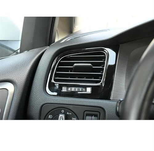 Auto InnentüRgriffschalen Abdeckungs Aufkleber 2 Stück Glänzend Schwarz Auto-Innenausstattung, Armaturenbrett-Seitenauslass-Aufkleber, Abdeckung Für VW Für Golf 7 7.5 2014 2015 2016 2017 2018 2019