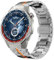 HinZann 22mm Uhrenarmband für Huawei Watch GT 5 Pro/GT 5 / GT4/3 46mm Armband, Edelstahl Armband, Metall Ersatzarmband für Huawei Watch 5 46mm / 4 Pro 48mm / Ultimate - Titan Orange