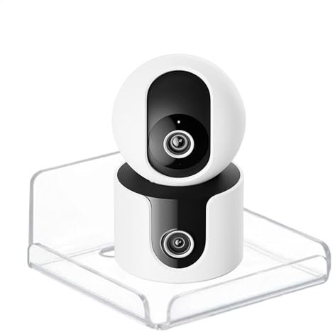 Vriusi Adhesive Wall Shelf, Camera Wall Mount, Baby Monitor Holder, Floating Camera Shelf, Security Camera Mount, Pet Monitor Wall Shelf, Indoor Camera Shelf, Speaker Wall Holder, Adhesive